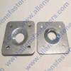 1-1/2 X 1-1/2 SQUARE BACK UP PLATE,ALUMINUM,HOLE'S ARE 1